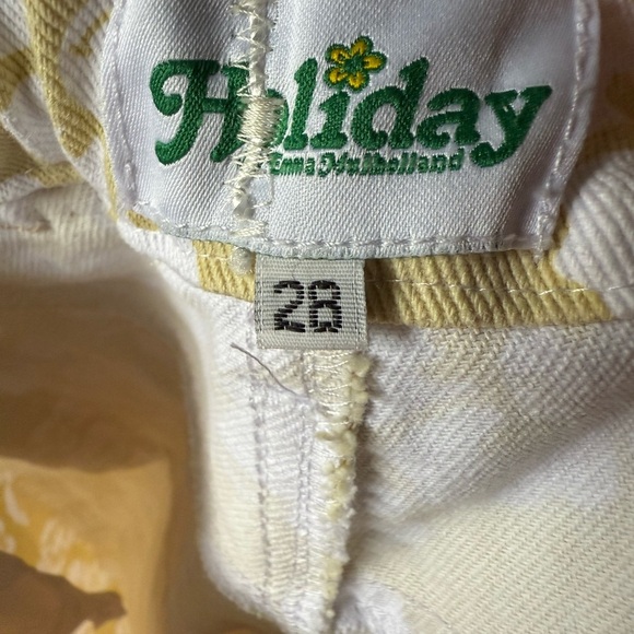 Holiday The Label High Waisted Print Denim Pants - Picture 11 of 14